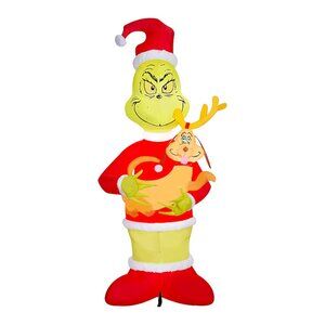 8-ft LED Dr Seuss Grinch & Max Christmas Inflatable